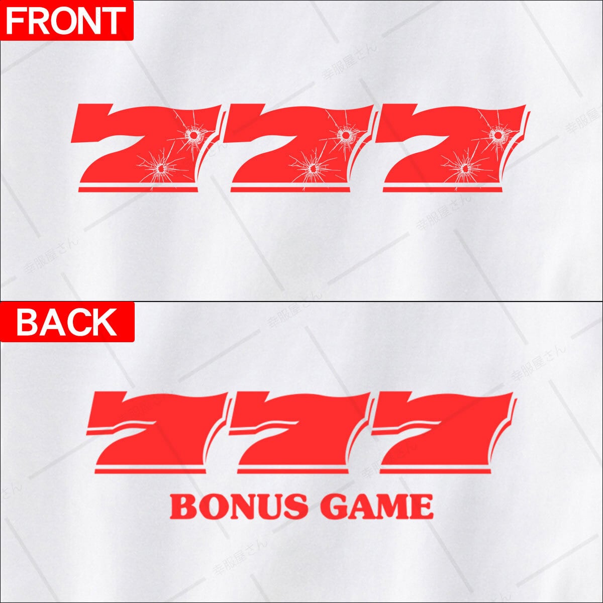 777-弾痕Tシャツ OS31 パチスロ パチンコ 必勝祈願