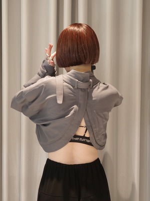 【26SS】MUKCYEN ムッシャン / クロップドジャケット  /scapular harness jacket