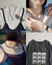 『深海の静寂』『朝焼けの予感』 coin pearl necklace 2本セット ※8月限定color