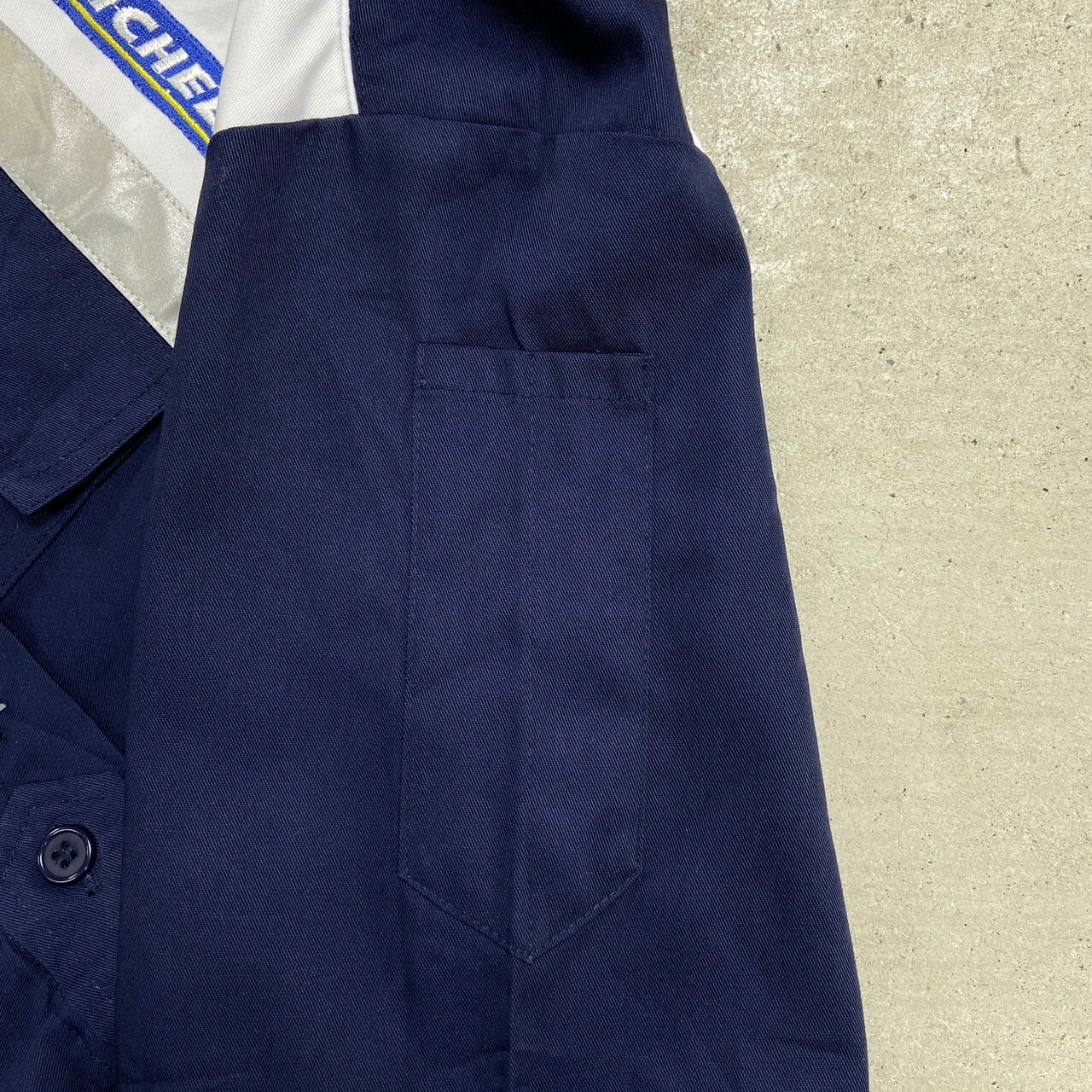 MICHELIN 半袖 ワークシャツジャケットリフレクターライン 企業ロゴ 
