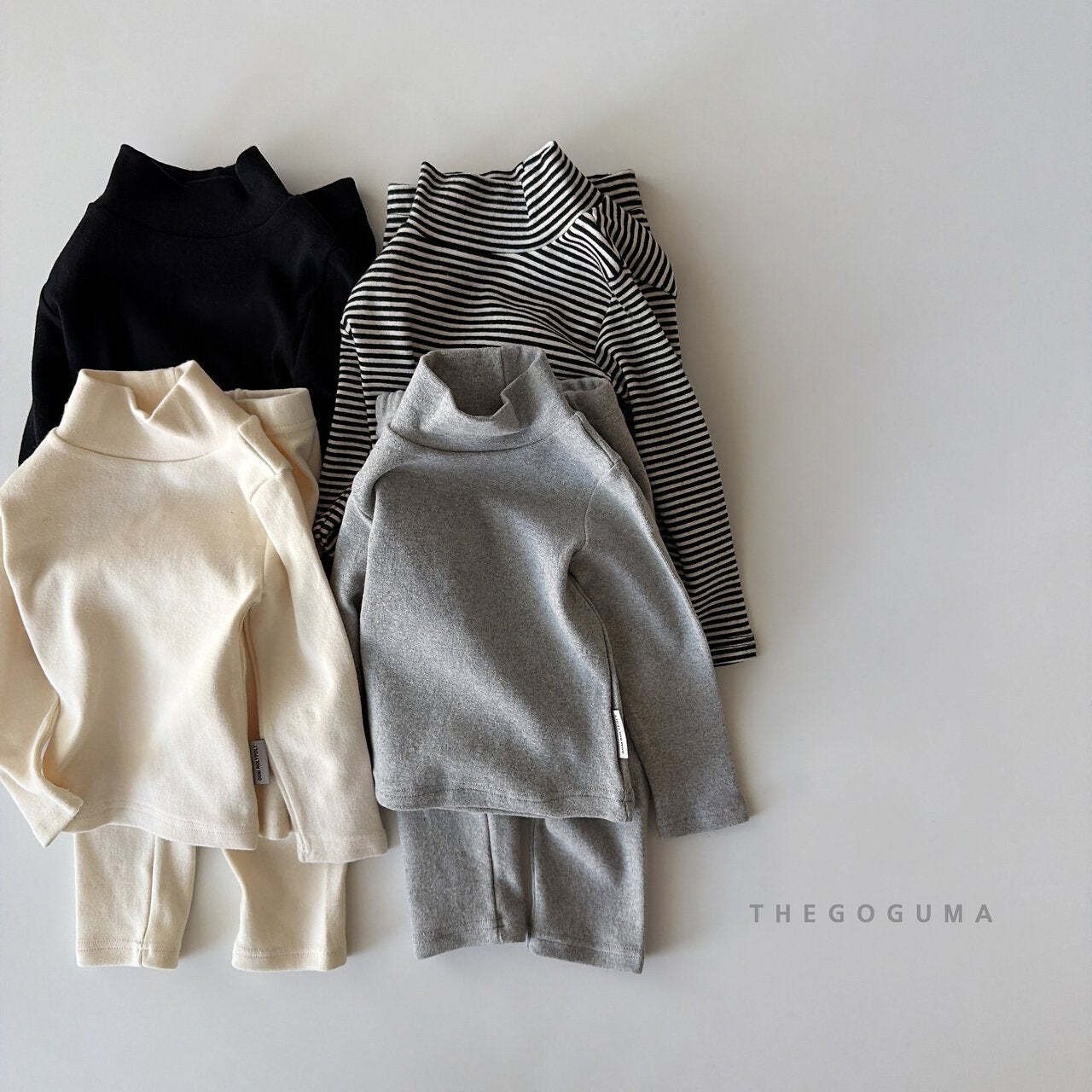 【取寄】THE GOGUMA ふんわり無地タートルネックTシャツ｜冬服｜韓国子供服