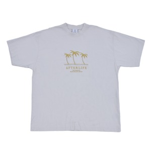 【VETEMENTS】EMBROIDERED AFTERLIFE T-SHIRT(WHITE)