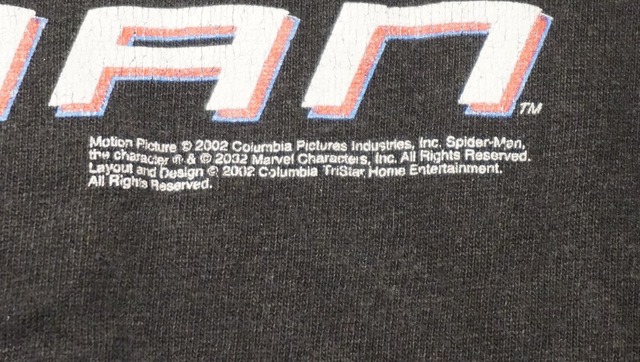 【L】Spiderman 2002 long sleeve ヴィンテージロングTシャツ / スパイダーマン ロンT
