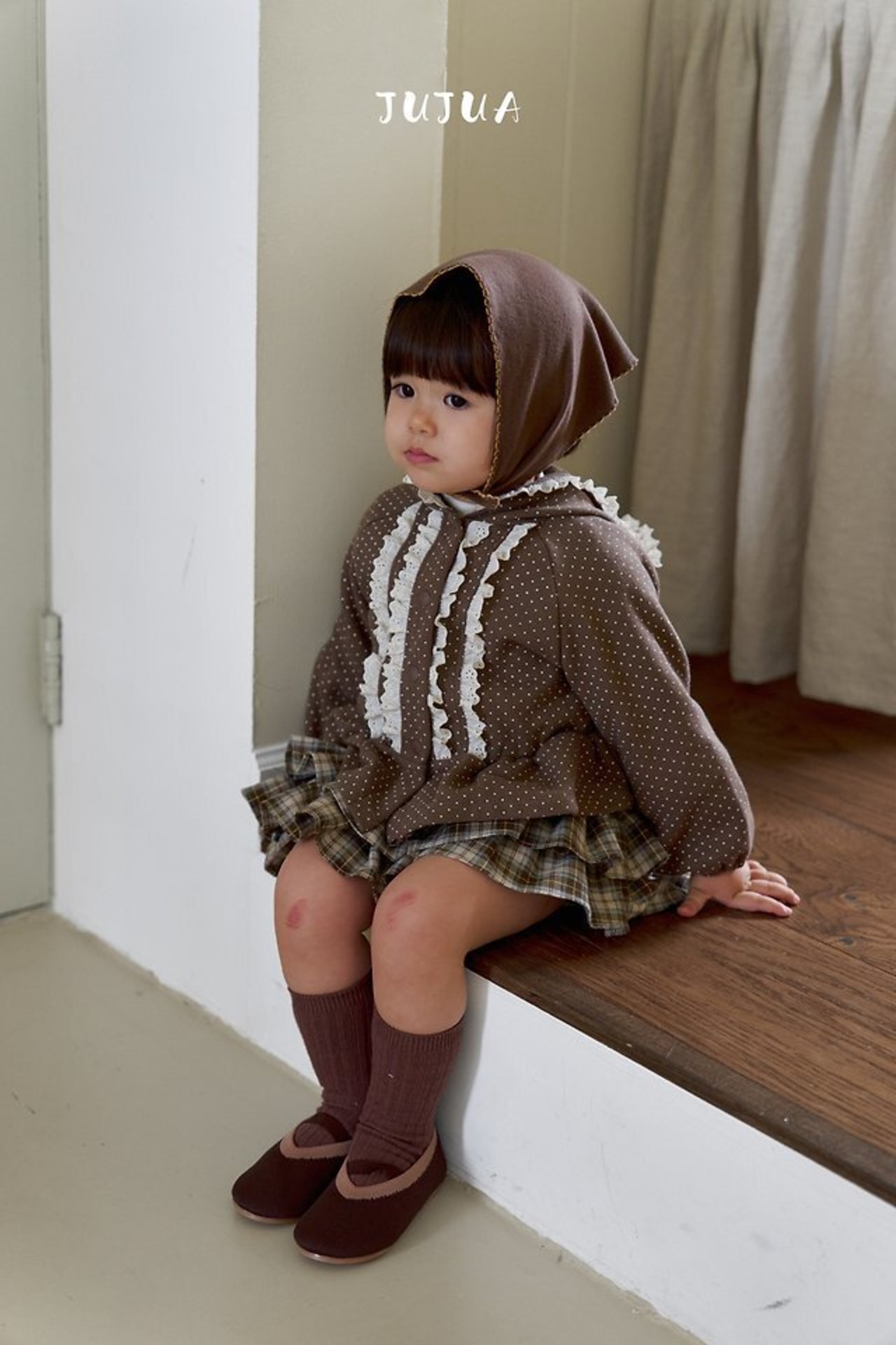 韓国子供服 / JUJUA / 26Autumn / ココ フードジップアップ / 秋服 *XS~XL*