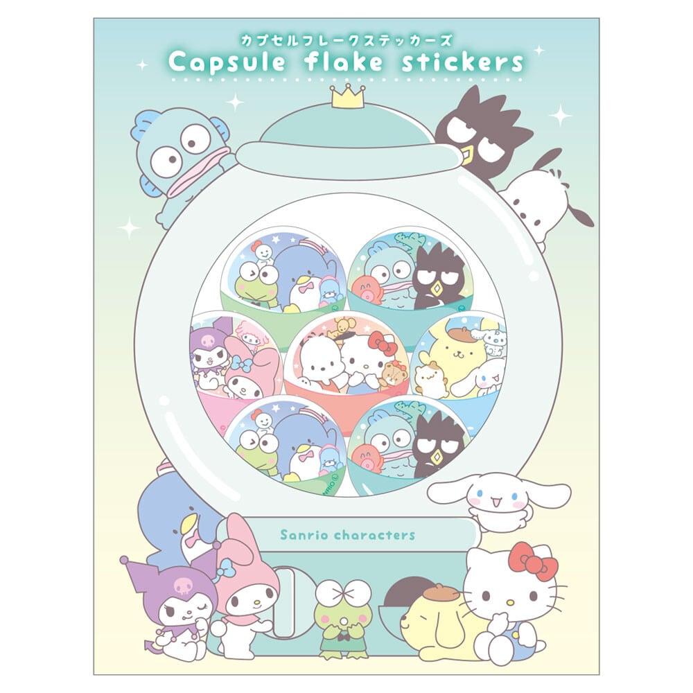 集合】カプセルフレークステッカーズ シール サンリオキャラクターズ