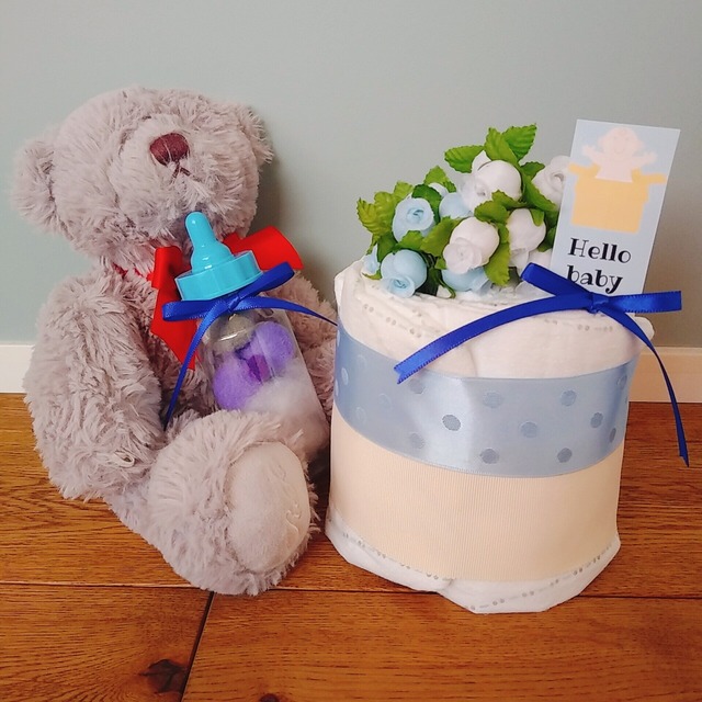 オムツケーキ mini cute -ミニキュート- ミニサイズ 1段