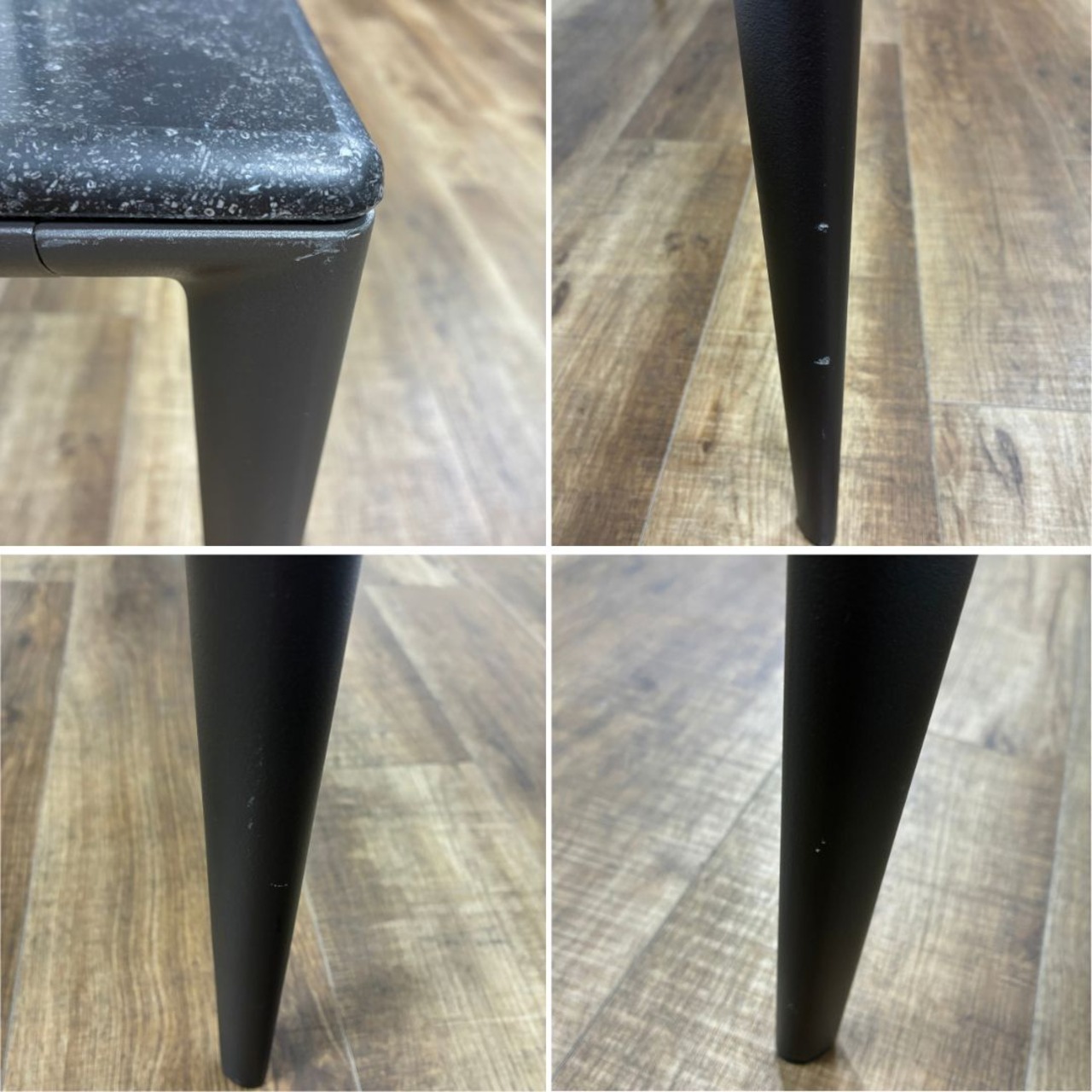 arflex ERA living table アルフレックス eraリビングテーブル ERA-0903 ターキッシュグレー 920幅 大理石 ローテーブル センターテーブル デザイナーズ家具 モダンブラック系【中古】【200サイズ】