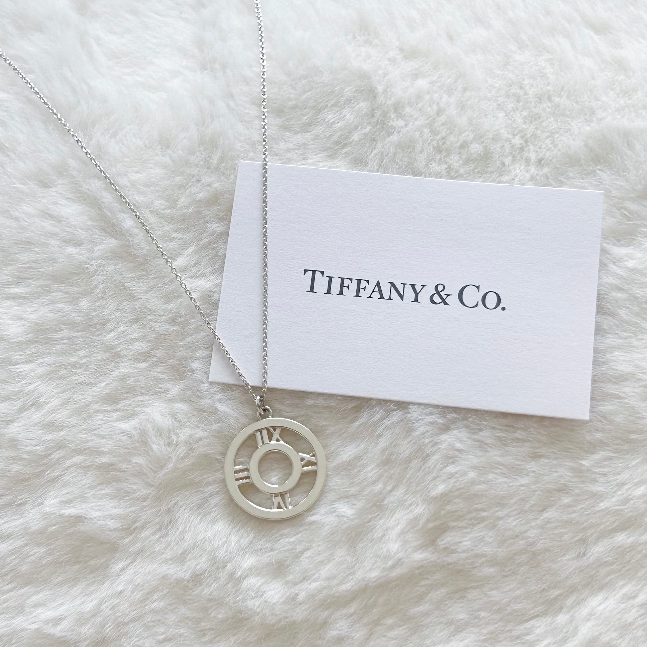 T8094】Tiffany&Co. アトラスオープンメダリオンネックレス/silver925