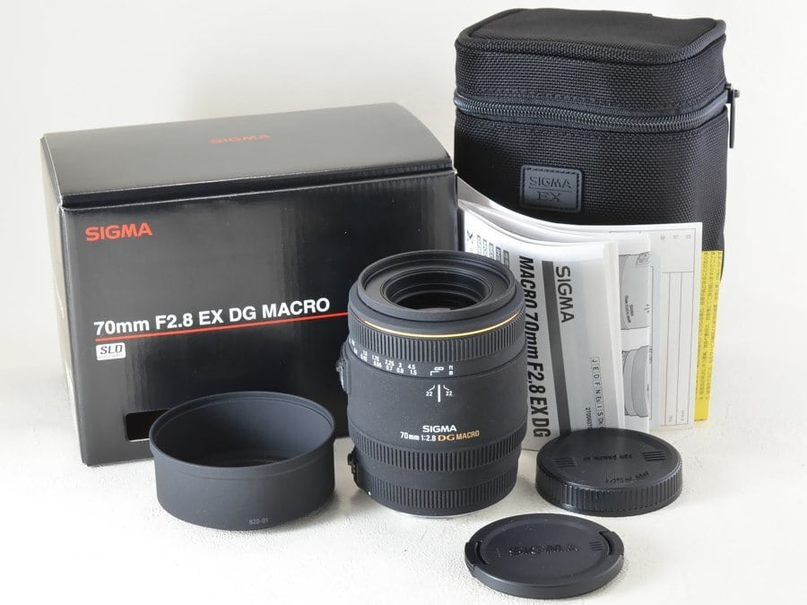 SIGMA 70mm F2.8EX DG MACRO　Fマウント　付属品完備美品