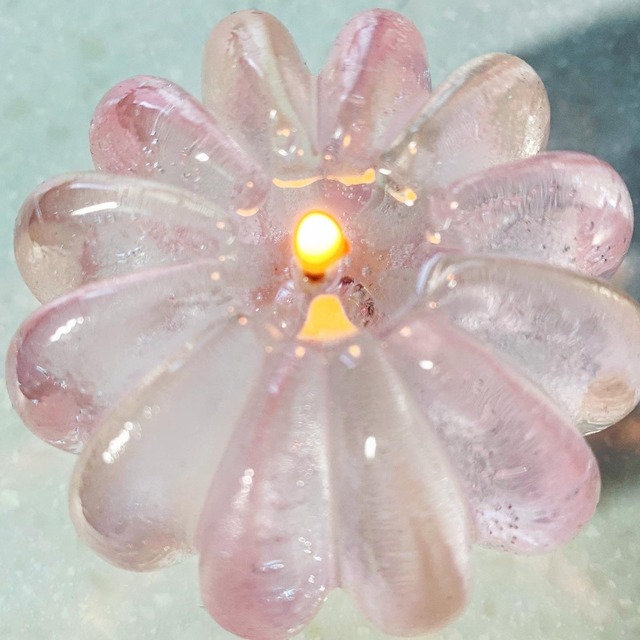 Mum Flower Candle S（無地/ツヤ/小） JIGGLY CANDLES