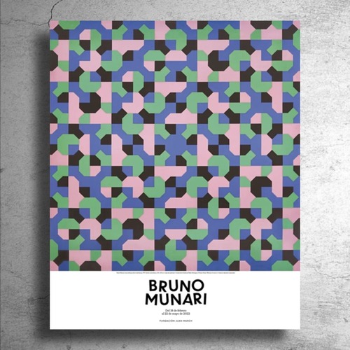 『ブルーノ ・ムナーリ』スペインでの展示ポスター