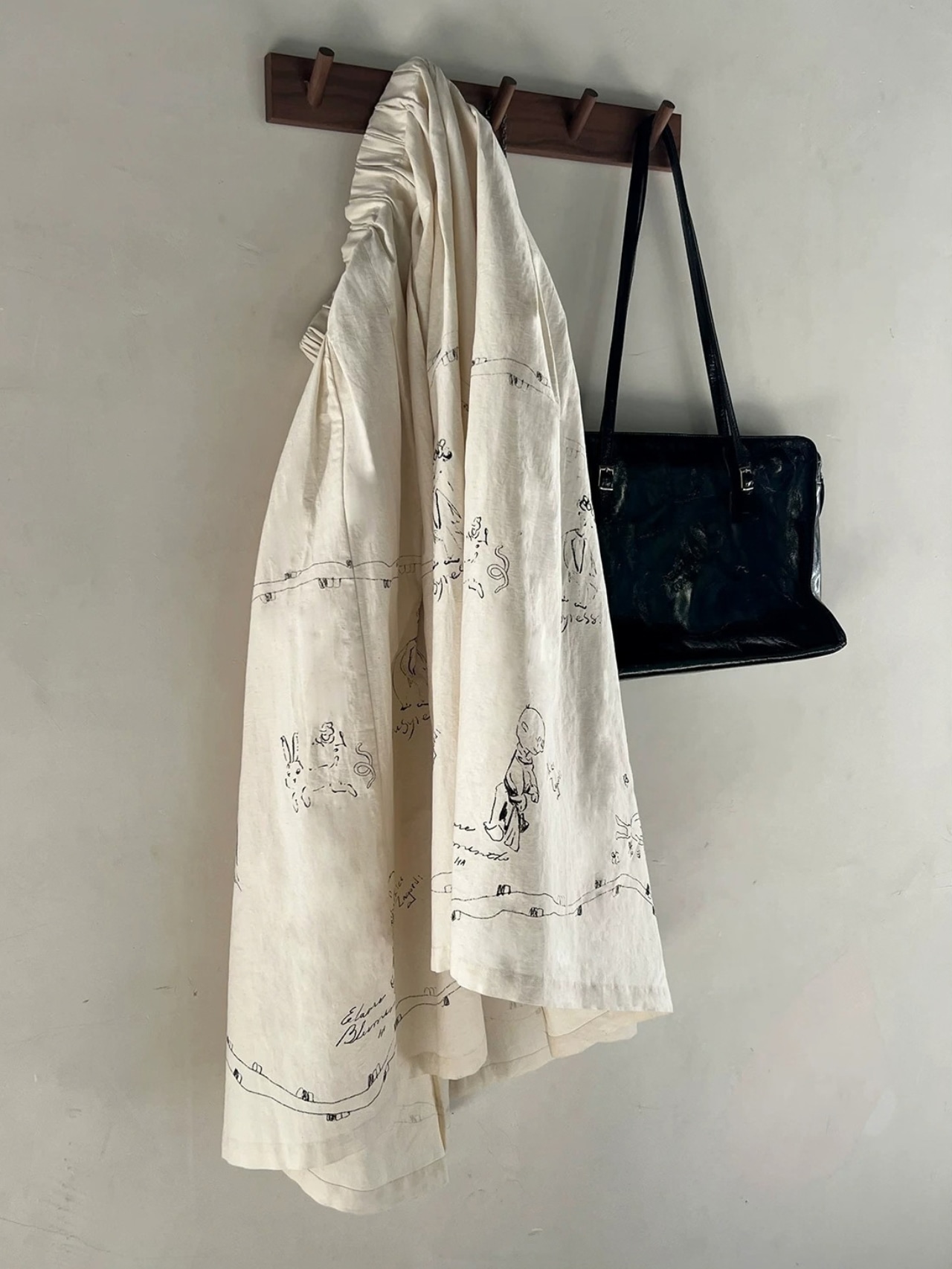 Esquisse Art Motif Flare Skirt F0864