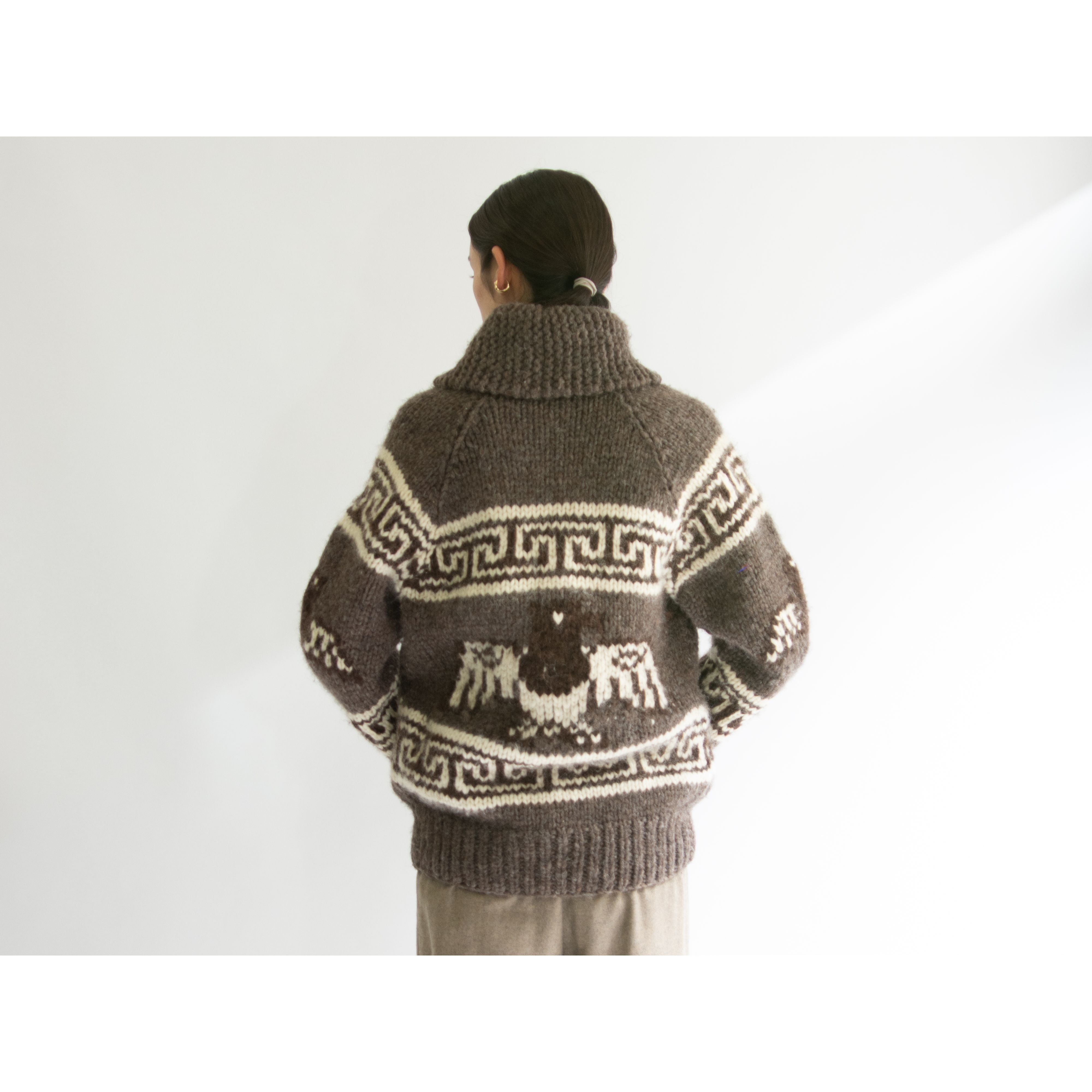 【Unknown Brand】70's Cowichan Cardigan 