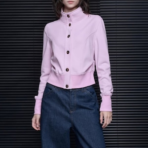 フロントボタンスウェットトップス ・21008 フロントボタンスウェットトップス ・21008