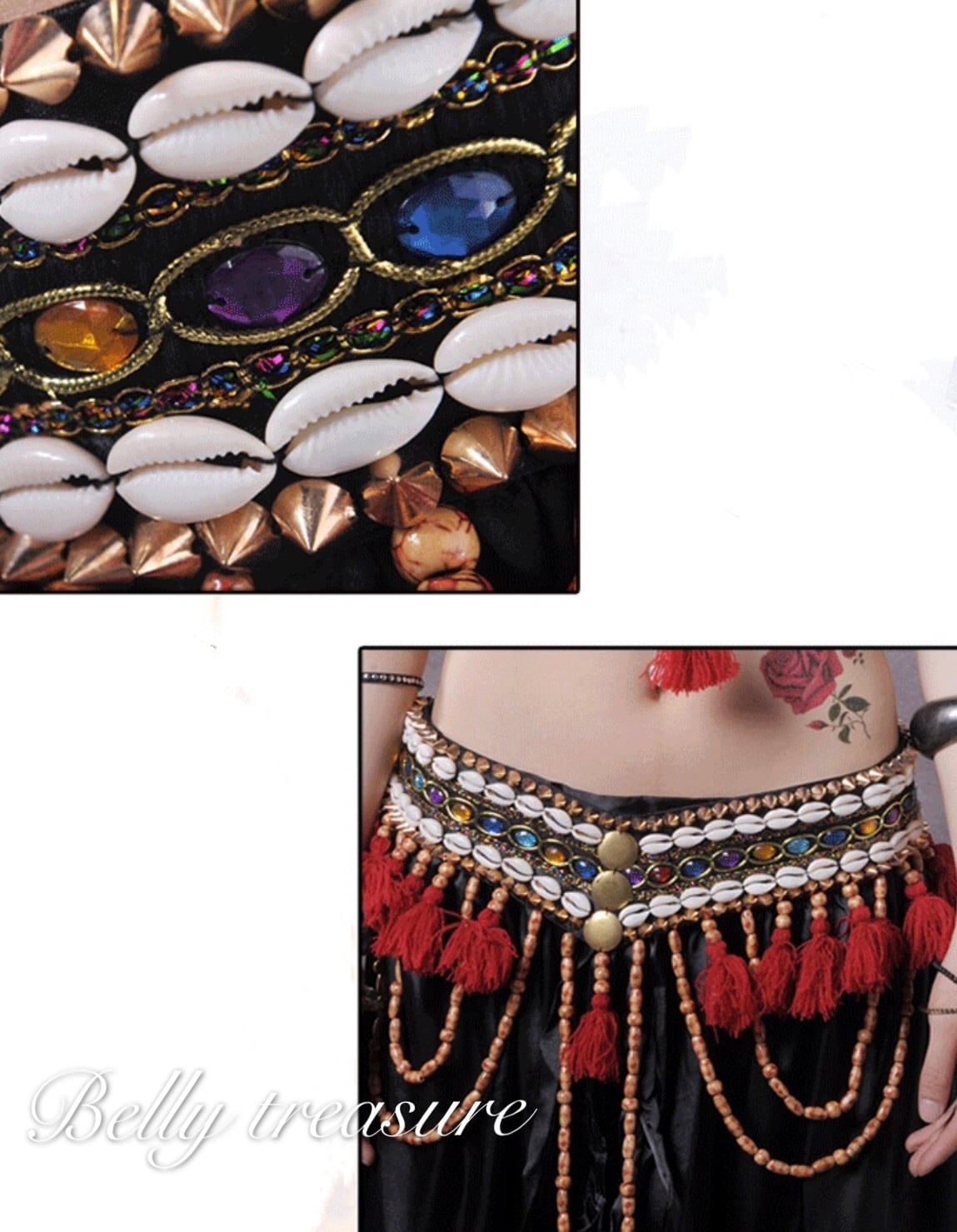 トライバル衣装 ブラ・ベルト・スカート 3点セット ADNLWJ0060 | Belly