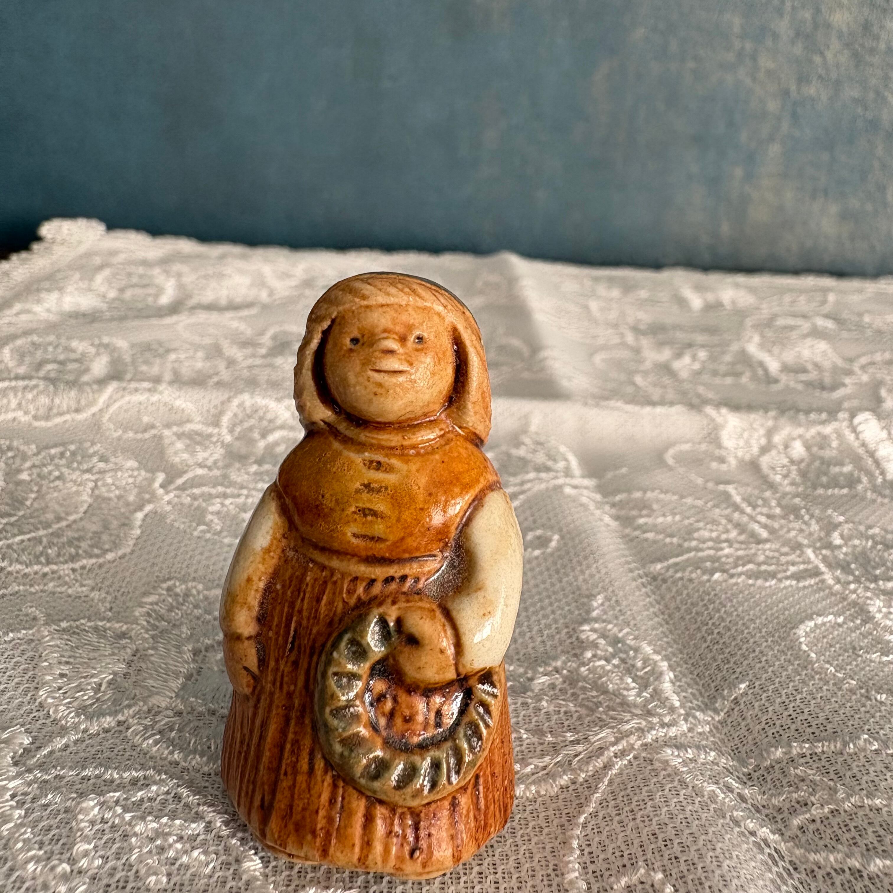 sweden vintage wooden tulip 木製 チューリップ 薄ピンクA