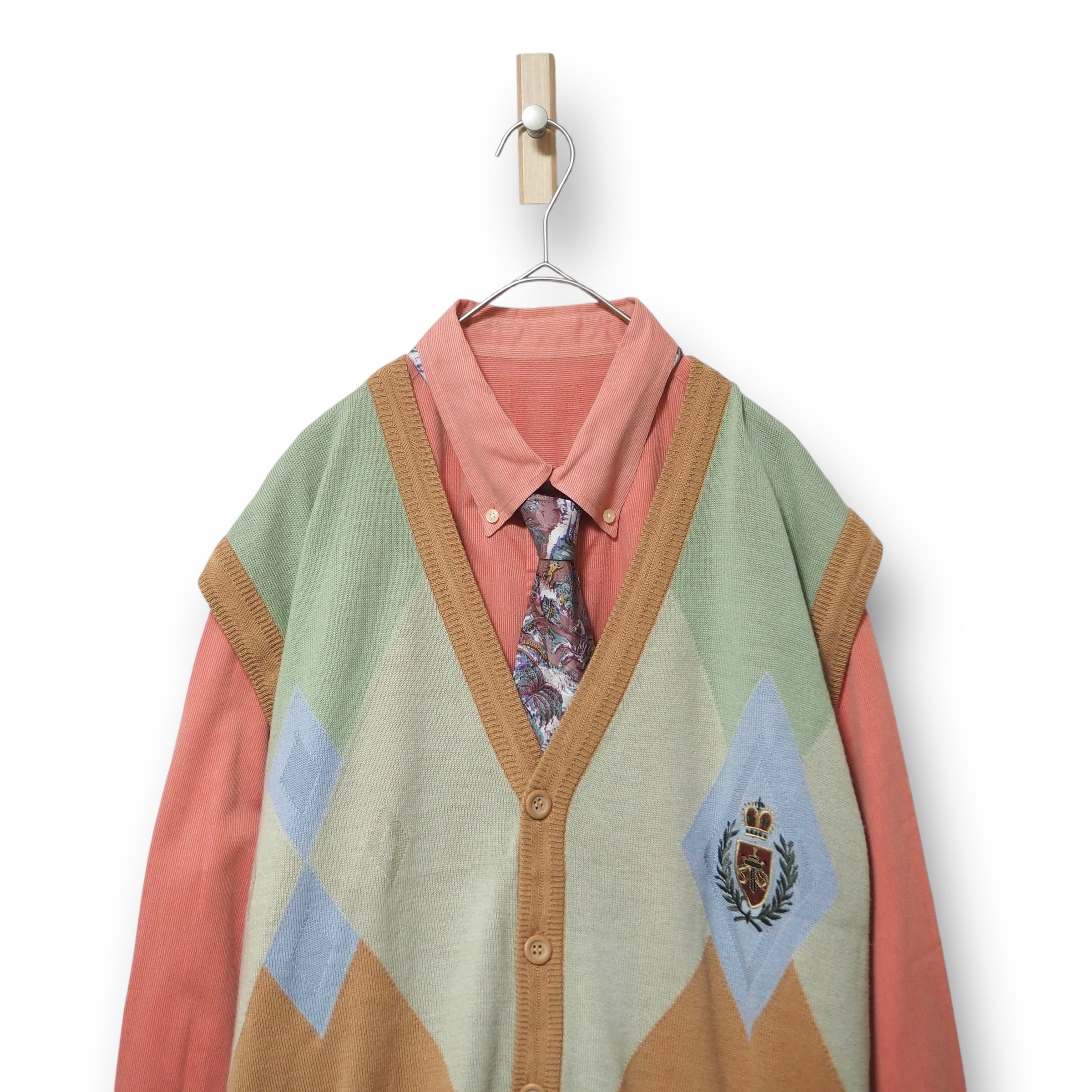 【VINTAGE】ネクタイシャツ+ベスト