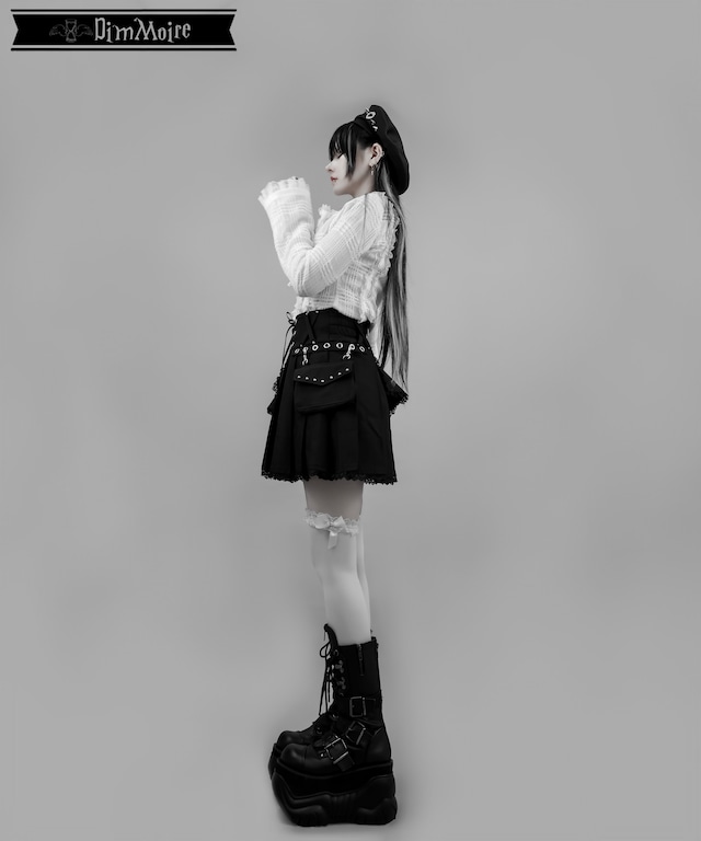 魅了のアシメミニスカート【Black】