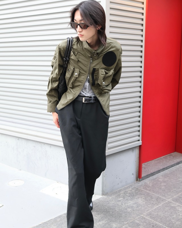DIESEL double-zip gimmick ma-1