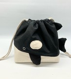 シャチ　保冷お弁当袋　ランチバック｜とりさん工房ーかわいいハンドメイドポーチ