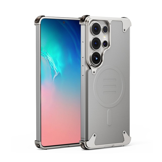 ◆Galaxy S26 Ultra◆ Leather & Aluminum Phone Case / レザー & アルミニウム スマホケース