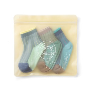 Rib Socks Set / Blue