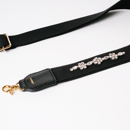 Rhinestone  strap - BLACK