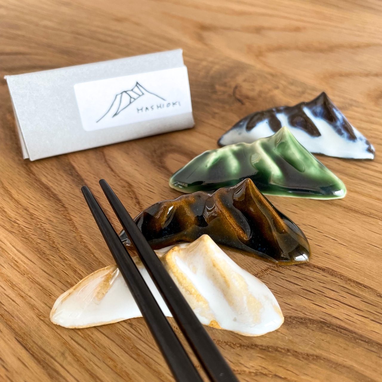 山の箸置き｜槍ヶ岳主稜線（陶器）
