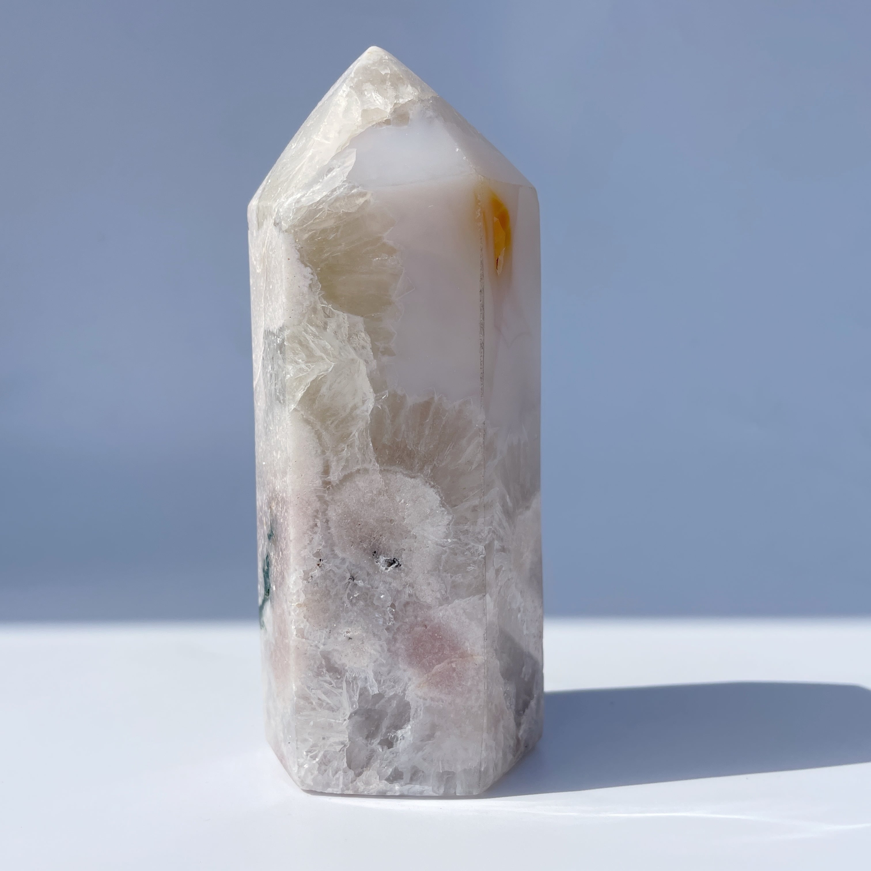 ピンクアメジスト×アゲート タワー23◇ Pink Amethyst Tower ◇天然石