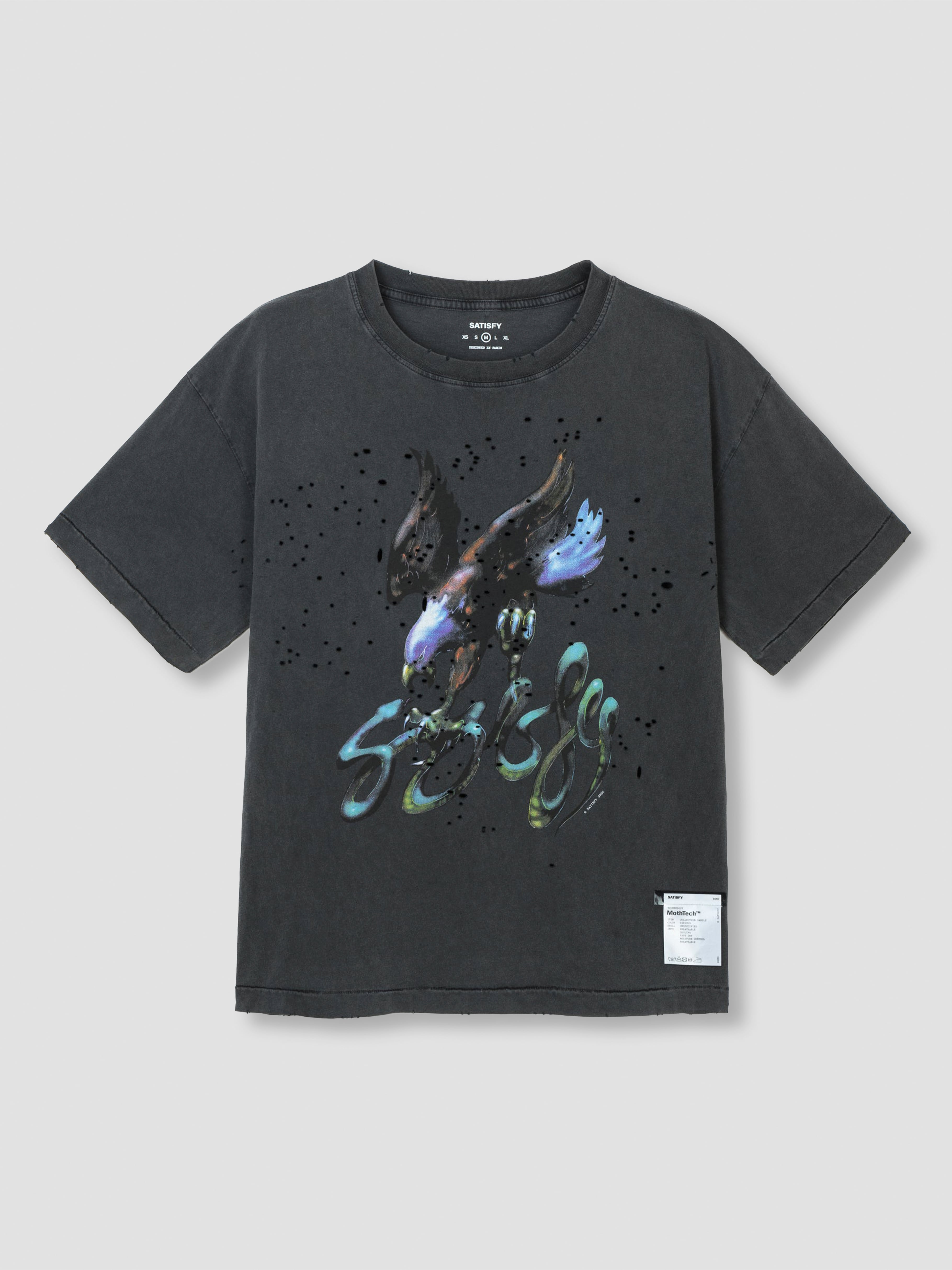 SATISFY MothTech T-Shirt Aged Black 11006-00A16 | BEST PACKING STORE