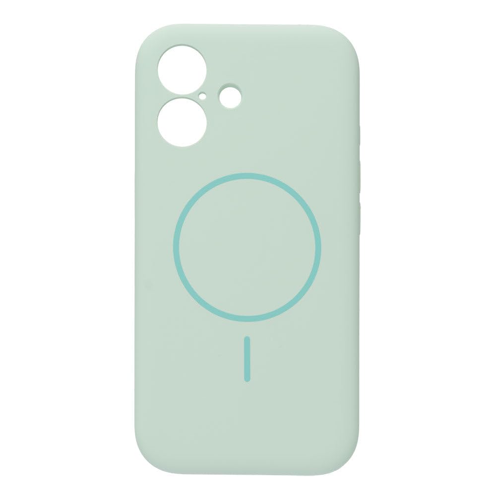 empire MagSafe対応 シリコン かわいい スマホケース iPhone17 ミント ケース マグネット
