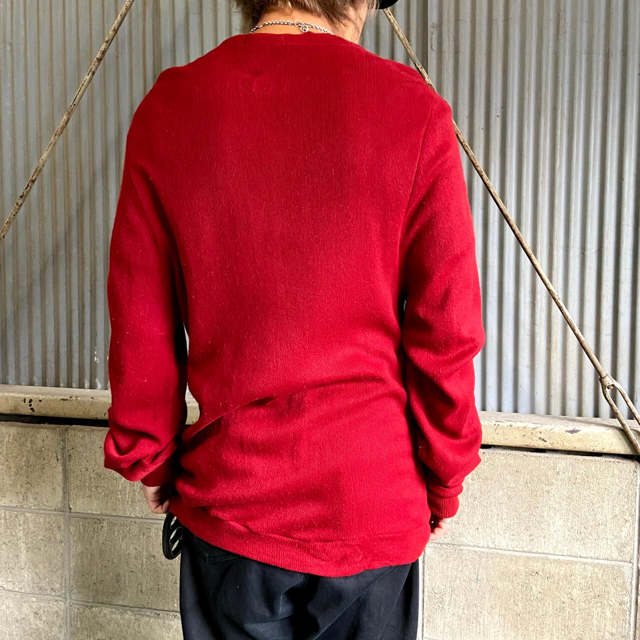 Sale 69 Off Izod Lacoste ラコステ カーディガン 古着 ワインレッド Www Anavara Com