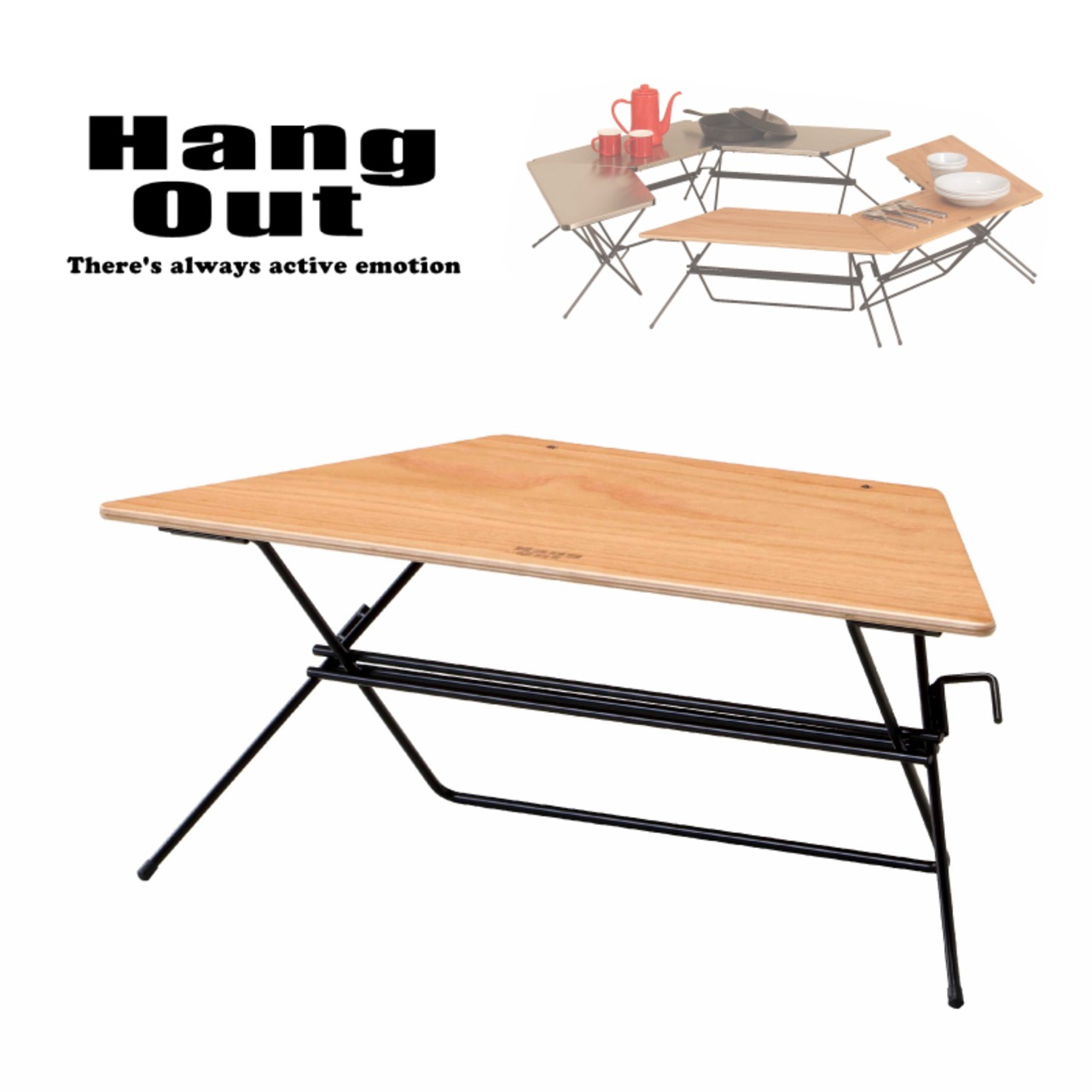 HangOut (ハングアウト) FRT Arch Table Single (Wood Top) アーチ テーブル シングル ウッド トップ
