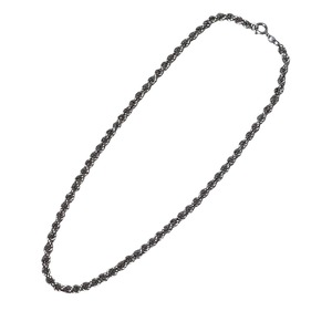 vintage silver twist chain necklace
