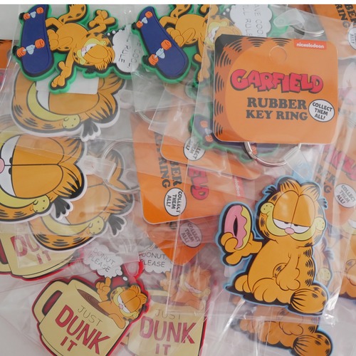 Garfield rubber key ring