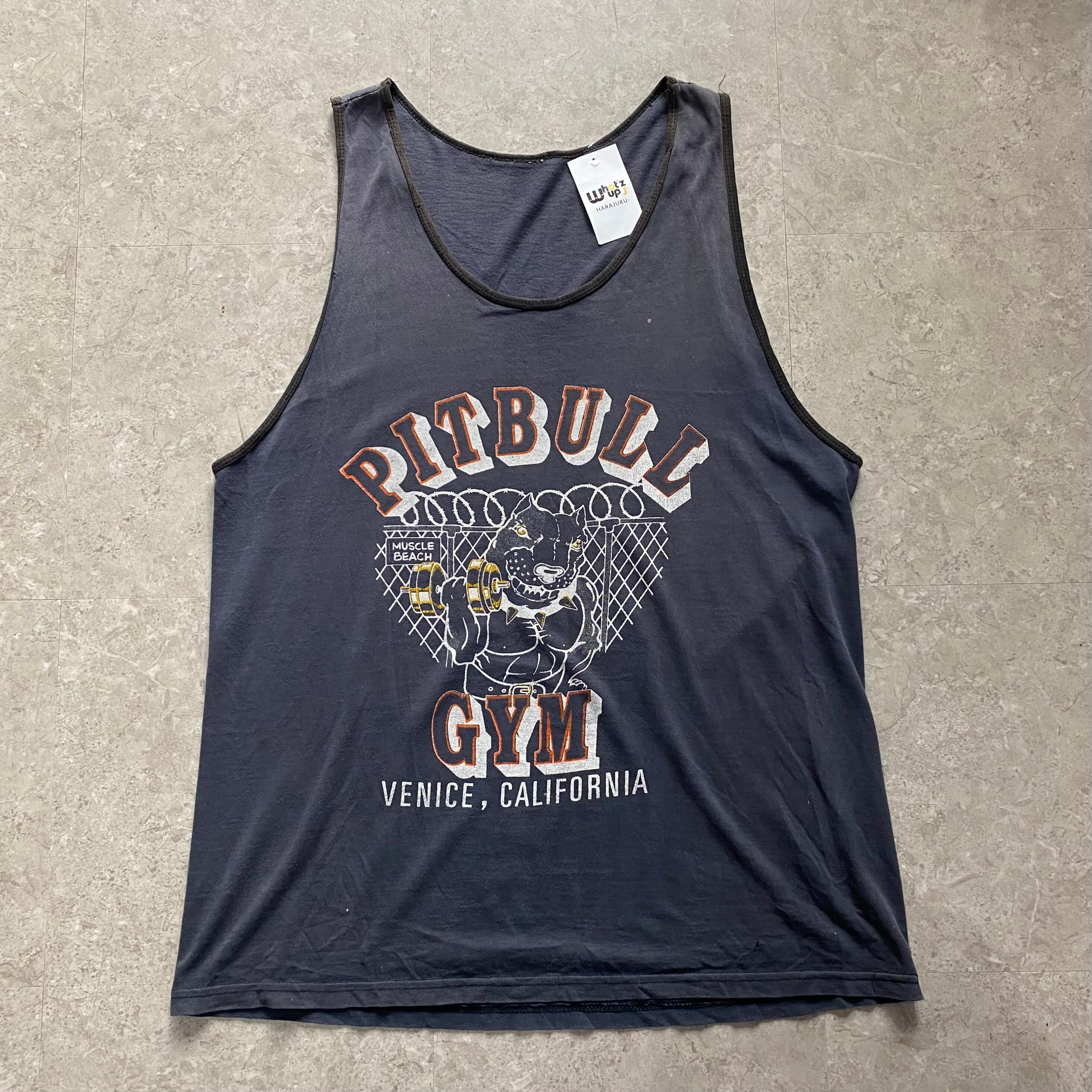 90s "PITBULL GYM" print tank top【仙台店】