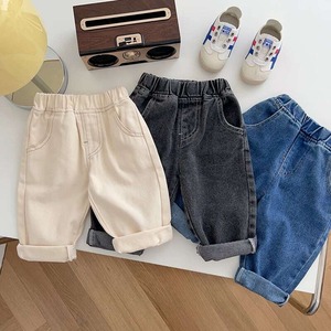 【秋作】韓国風ミニマリズムデニムボトムス　全3色