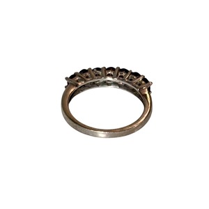 vintage silver garnet ring