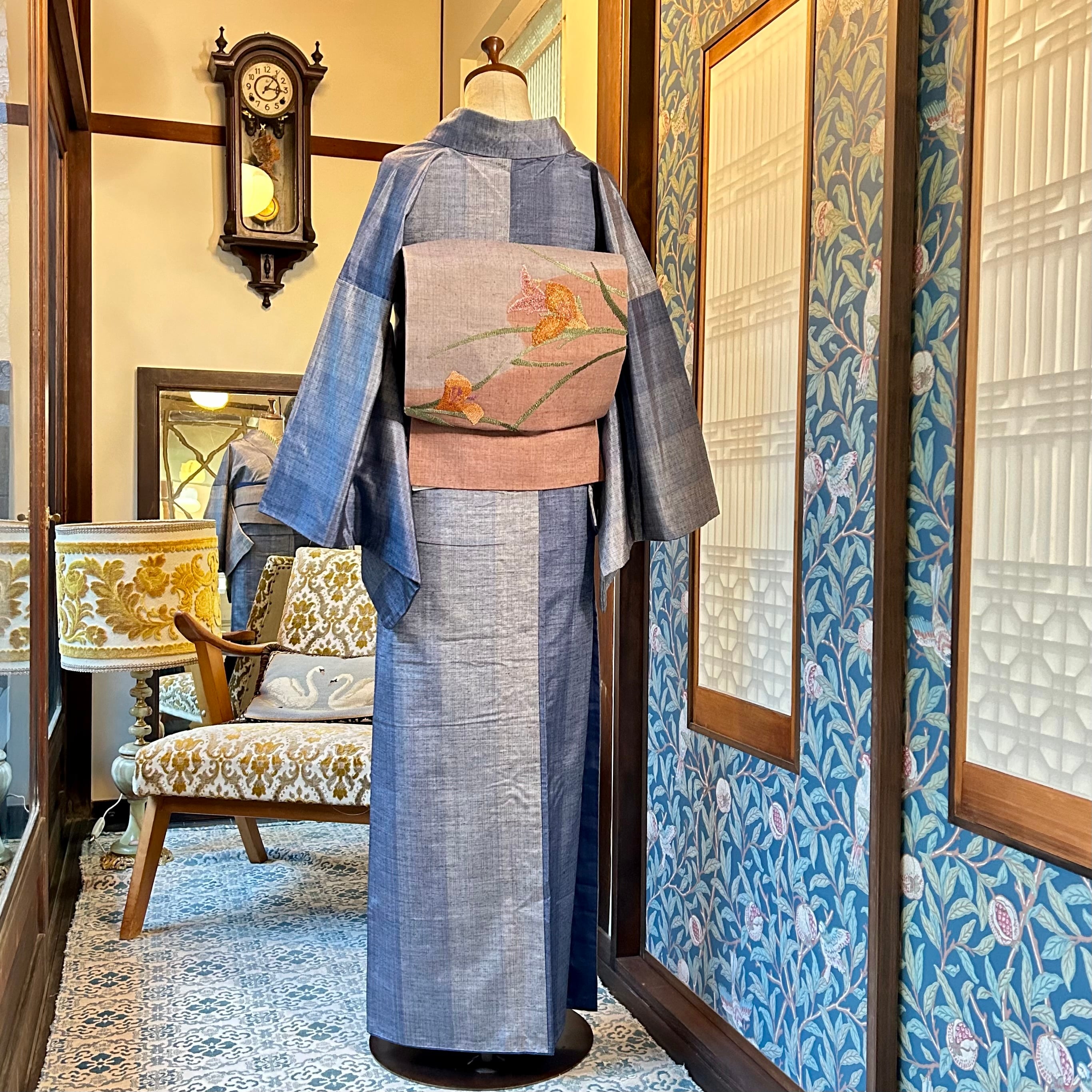 春のいぶき*未使用 相良刺繍 リサイクル名古屋帯 A529 | kimono 春のいぶき*未使用 相良刺繍 リサイクル名古屋帯 A529 | kimono