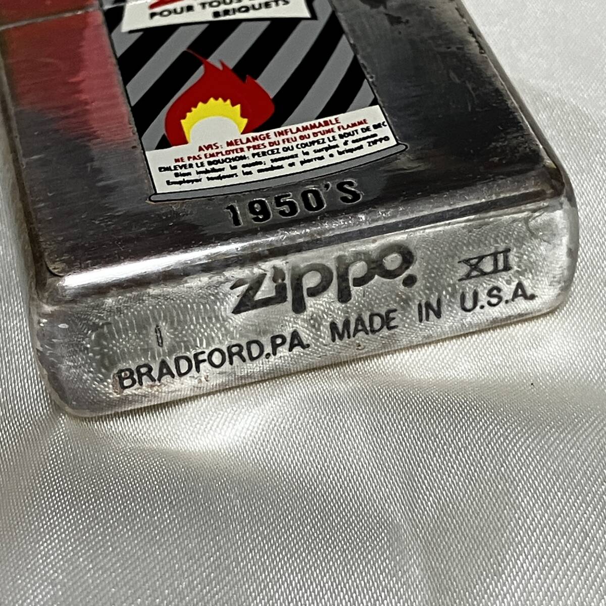 希少品ビンテージzippo 1957-63 lighter fluid オイル缶 希少品