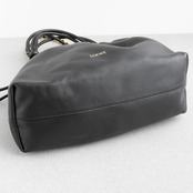 ロエベ フラメンコ パース ミディアム メローナパラム ブラック レザー ショルダーバッグ