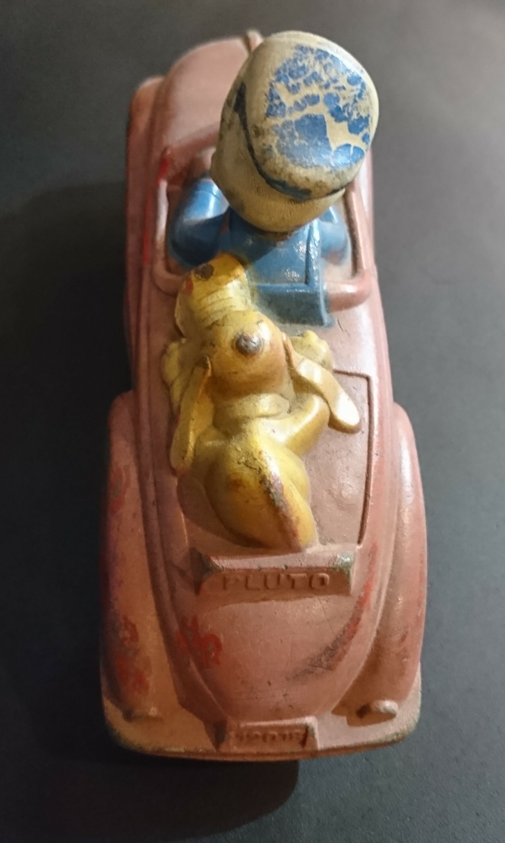 1940s ヴィンテージ サンラバー ドナルドダック プルート ミニカー