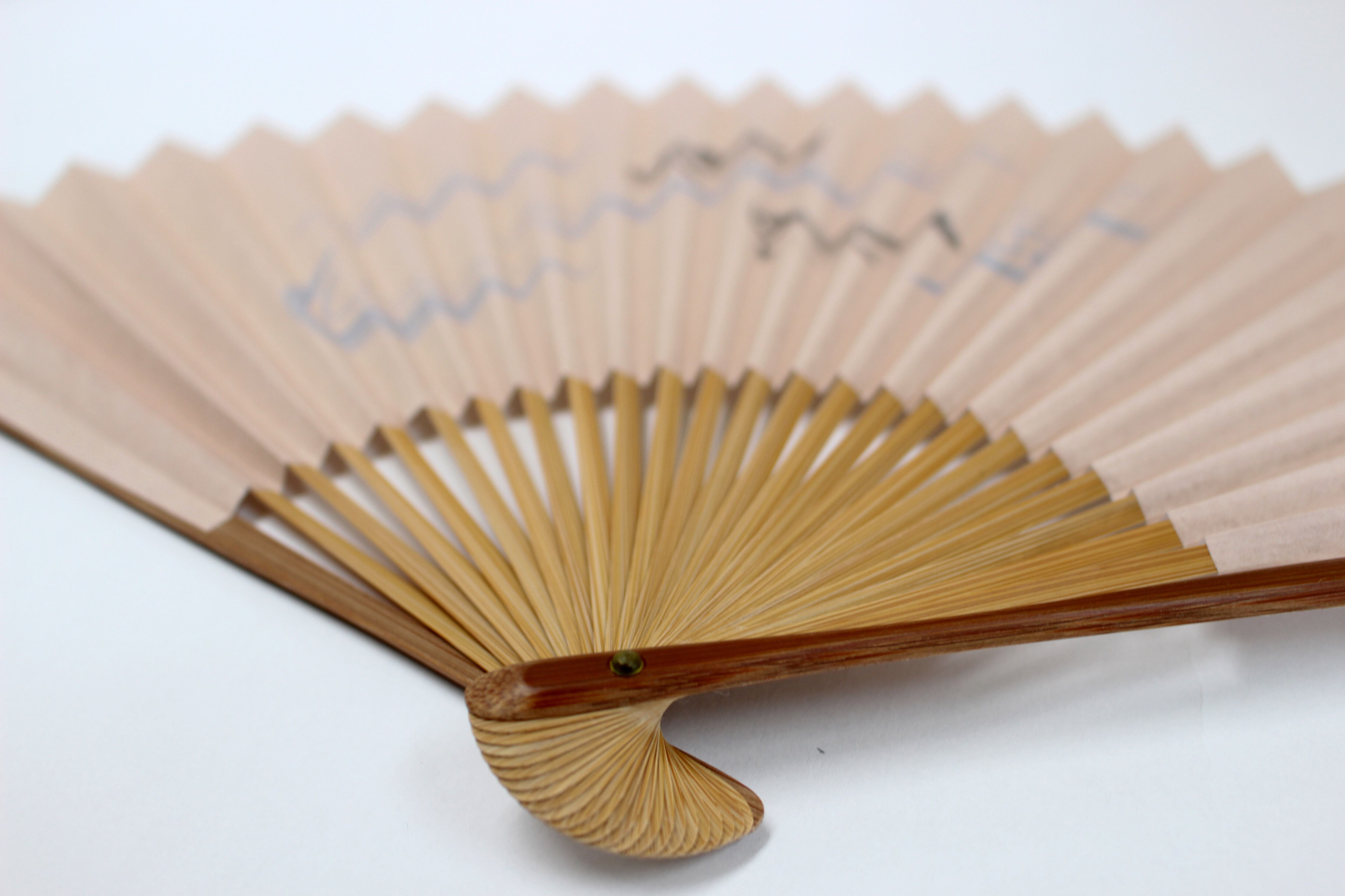 ツートンカラー 流水鮎【 京扇子 職人手描き 】 ※送料無料 | 【京扇子