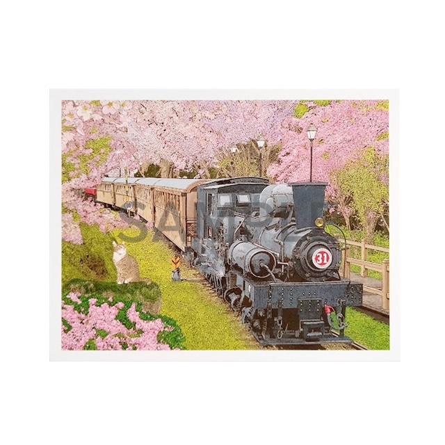 台湾ポストカード 「相遇在幸福花雨中」