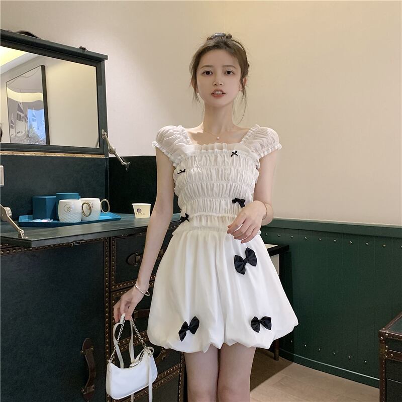 サマーショートスカート リボン 夏物 ドラファッションホール36913586080