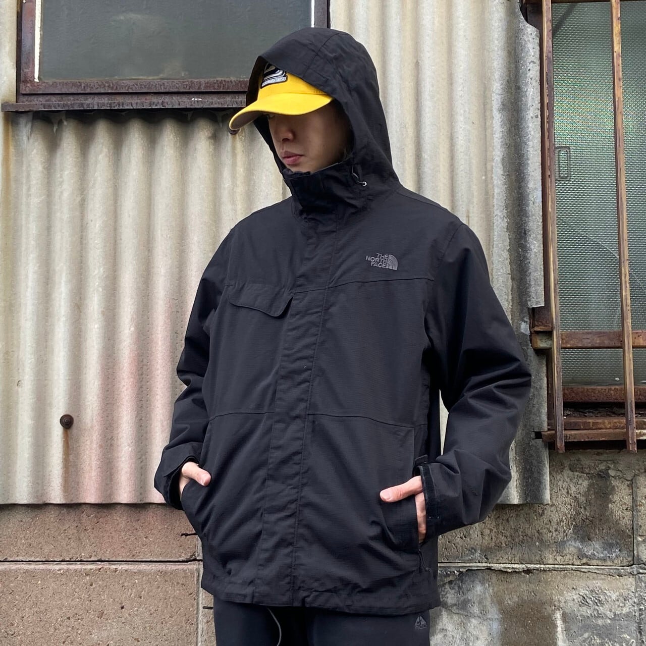 THE NORTH FACE ザ ノースフェイス DRYVENT ドライベント マウンテンパーカー メンズM 古着 ブラック  黒【アウトドアジャケット】 | cave 古着屋【公式】古着通販サイト