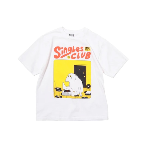 SUB POP サブポップ S/S PRINT TEE "SINGLES CLUB Vol.8" 半袖Tシャツ オフィシャル バンドTシャツ ブラック Lサイズ WHITE