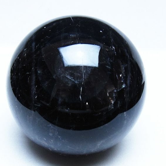 1.3Kg モリオン 黒水晶 丸玉 97mm スフィア 一点物 151-9391