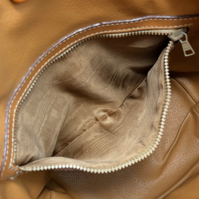 CELINE セリーヌ マカダム ショルダーバッグ ブラウン ブラゾン型押し PVC レザー 巾着 vintage ヴィンテージ オールド e8wkxg