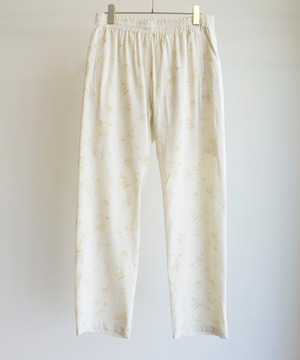 URU/23SRP04 RAYON PRINT EASY PANTS(C.BEIGE)